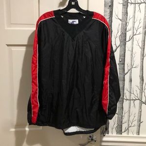 Vintage Eastbay Pullover Black + Red Piping